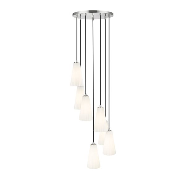 Z-Lite Farrell Brushed Nickel 7 Light Chandelier