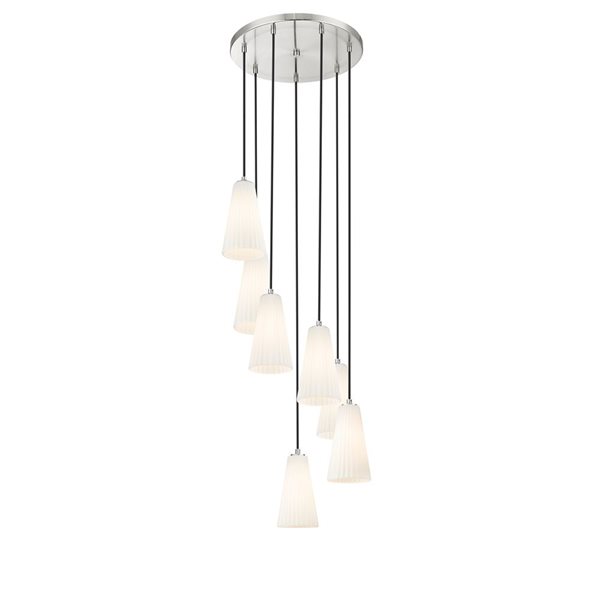 Z-Lite Farrell Brushed Nickel 7 Light Chandelier