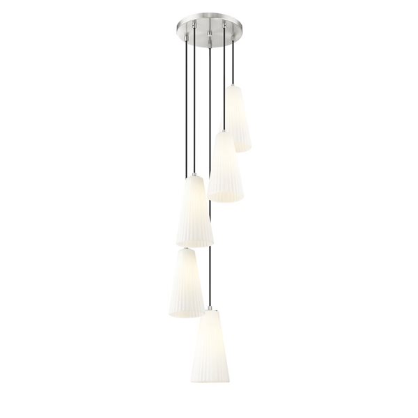 Z-Lite Farrell Brushed Nickel 5 Light Chandelier