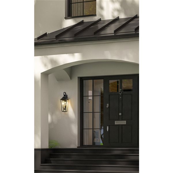 Z-Lite Gannon Black 3 Light Outdoor Wall Light