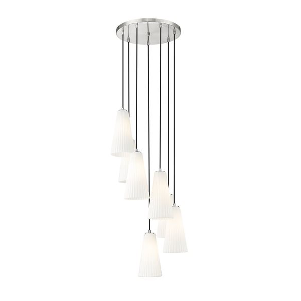 Z-Lite Farrell Brushed Nickel 7 Light Chandelier