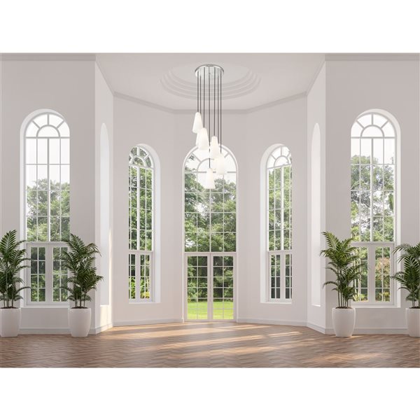 Z-Lite Farrell Brushed Nickel 7 Light Chandelier