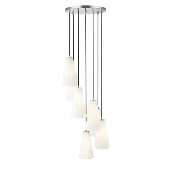 Z-Lite Farrell Brushed Nickel 7 Light Chandelier