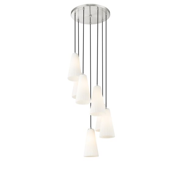 Z-Lite Farrell Brushed Nickel 7 Light Chandelier