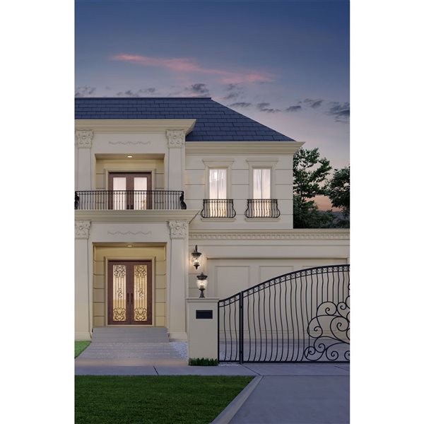 Z-Lite Davina Black 4 Light Outdoor Pier Mounted Fixture