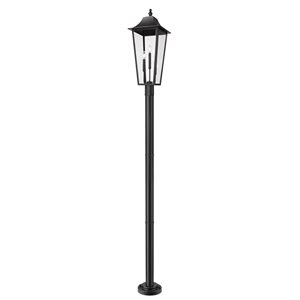 Z-Lite Gannon Black 3 Light Outdoor Post Mount Fixture