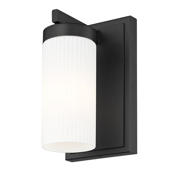 Z-Lite Danica Matte Black 1 Light Wall Sconce