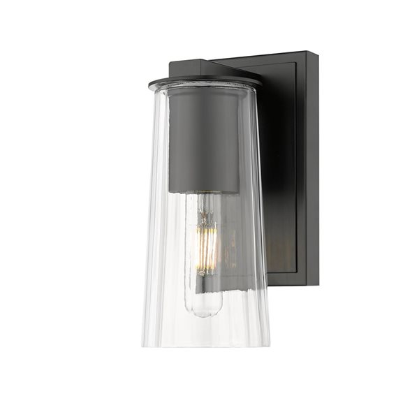 Z-Lite Titus Matte Black 1 Light Wall Sconce