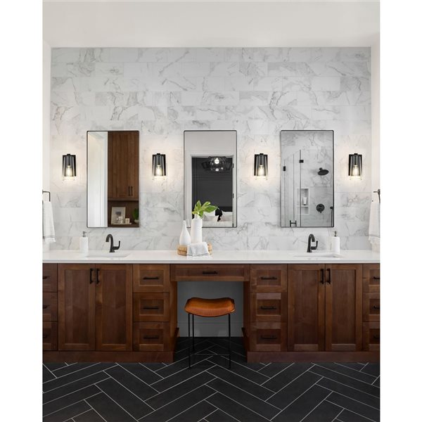 Z-Lite Titus Matte Black 1 Light Wall Sconce