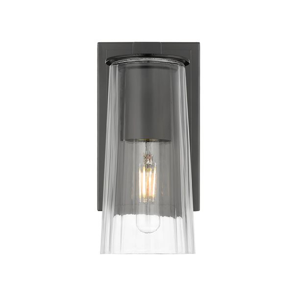 Z-Lite Titus Matte Black 1 Light Wall Sconce