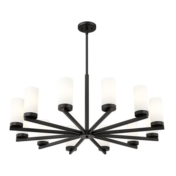 Z-Lite Danica Matte Black 12 Light Chandelier