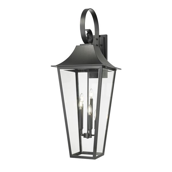 Z-Lite Gannon Black 5 Light Outdoor Wall Light