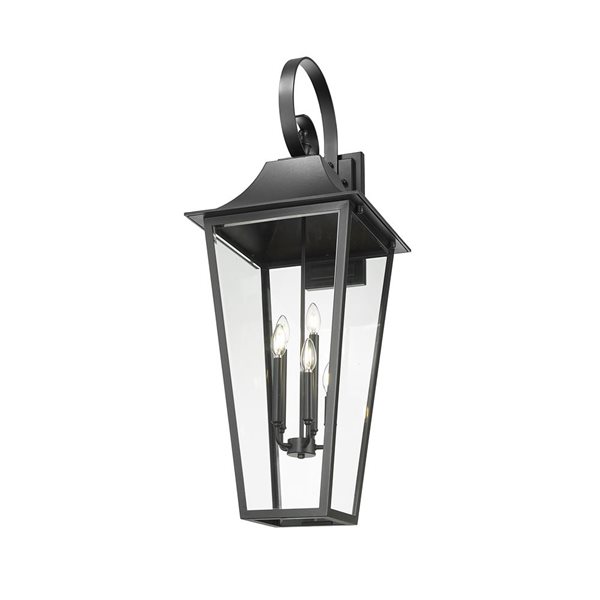 Z-Lite Gannon Black 5 Light Outdoor Wall Light