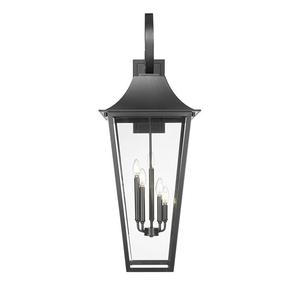 Z-Lite Gannon Black 5 Light Outdoor Wall Light