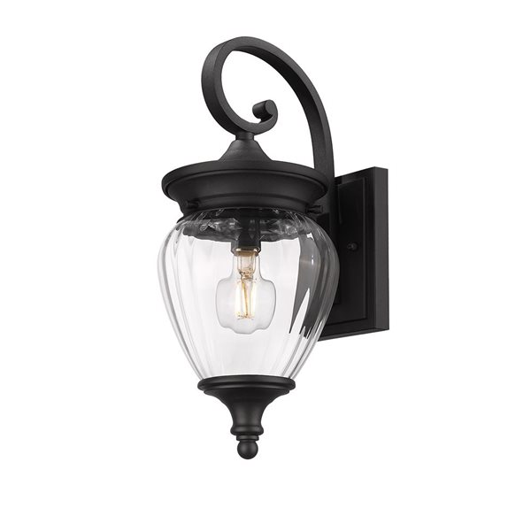 Z-Lite Davina Black 1 Light Outdoor Wall Light