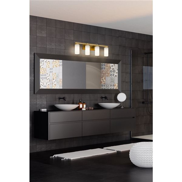 Z-Lite Danica Modern Gold 4 Light Vanity