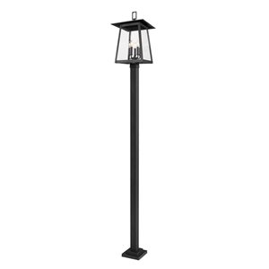 Z-Lite Rainer Black 5 Light Outdoor Post Mounted Fixture