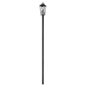 Z-Lite Gannon Black 3 Light Outdoor Post Mount Fixture