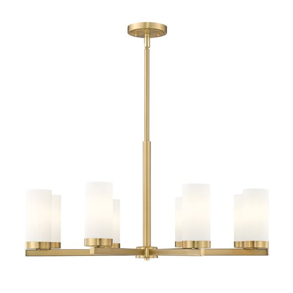 Z-Lite Danica Modern Gold 8 Light Chandelier