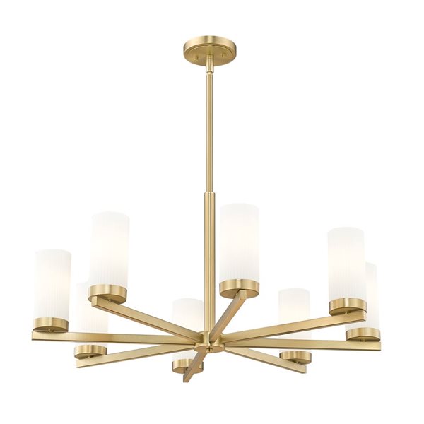 Z-Lite Danica Modern Gold 8 Light Chandelier