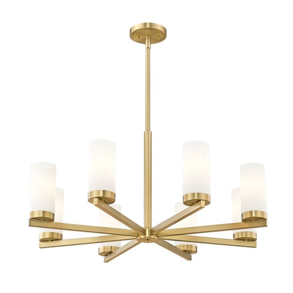 Z-Lite Danica Modern Gold 8 Light Chandelier