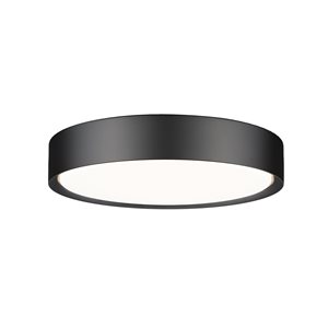 Z-Lite Kawan Matte Black 1 Light Flush Mount