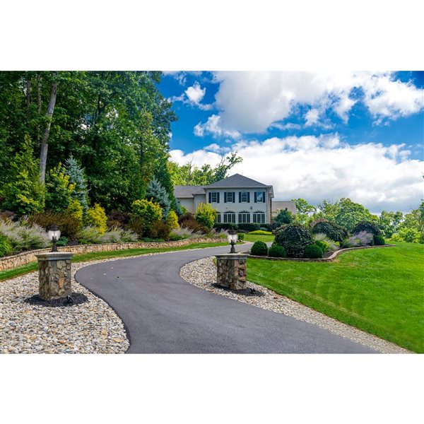 Z-Lite Davina Black 3 Light Outdoor Pier Mounted Fixture