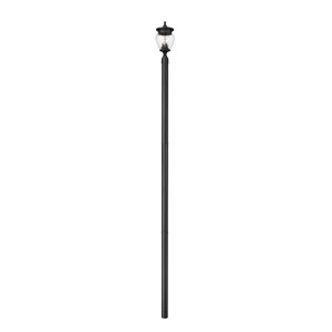 Z-Lite Davina Black 3 Light Outdoor Post Mounted Fixture