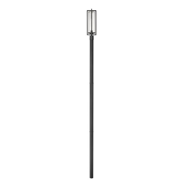 Z-Lite Aura Black 1 Light Outdoor Post Mounted Fixture