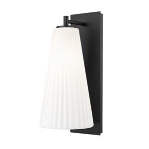 Z-Lite Farrell Matte Black 1 Light Wall Sconce