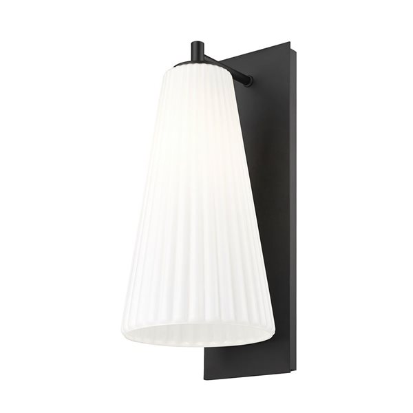 Z-Lite Farrell Matte Black 1 Light Wall Sconce