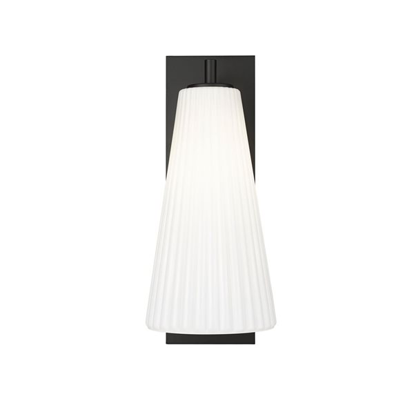 Z-Lite Farrell Matte Black 1 Light Wall Sconce