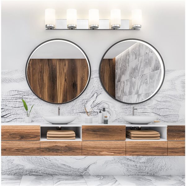 Z-Lite Burk Chrome 5 Light Vanity