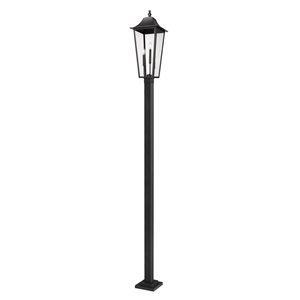 Z-Lite Gannon Black 3 Light Outdoor Post Mounted Fixture