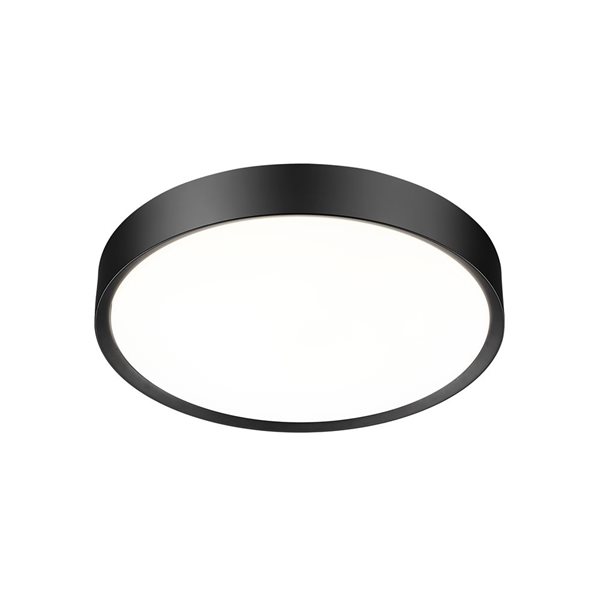 Z-Lite Kawan Matte Black 1 Light Flush Mount