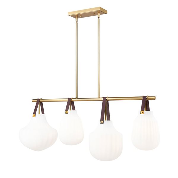 Z-Lite Newbury Modern Gold 4 Light Pendant