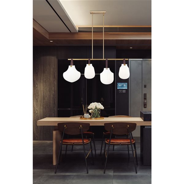 Z-Lite Newbury Modern Gold 4 Light Pendant