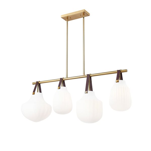 Z-Lite Newbury Modern Gold 4 Light Pendant