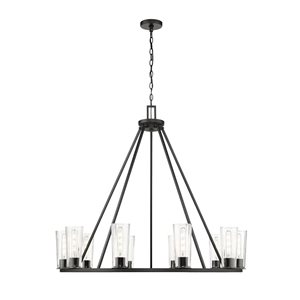 Z-Lite Titus Matte Black 10 Light Chandelier