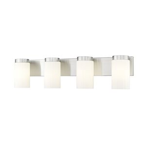 Z-Lite Burk Brushed Nickel 4 Light Vanity