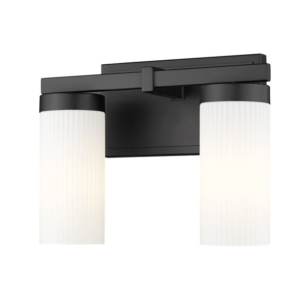 Z-Lite Danica Matte Black 2 Light Vanity