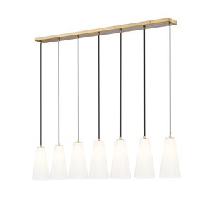 Z-Lite Farrell Modern Gold 7 Light Linear Chandelier