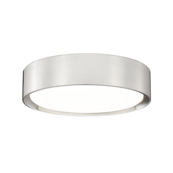 Z-Lite Kawan Brushed Nickel 1 Light Flush Mount