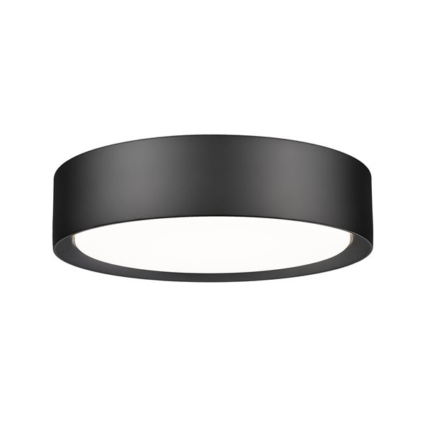 Z-Lite Kawan Matte Black 1 Light Flush Mount