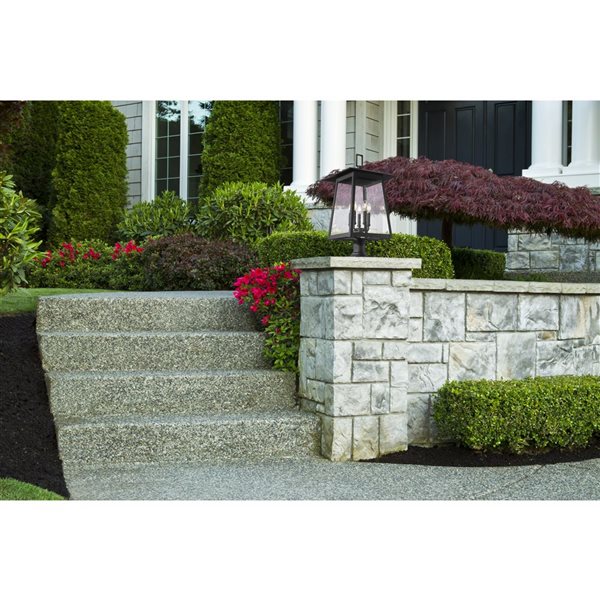 Z-Lite Rainer Black 5 Light Outdoor Pier Mounted Fixture