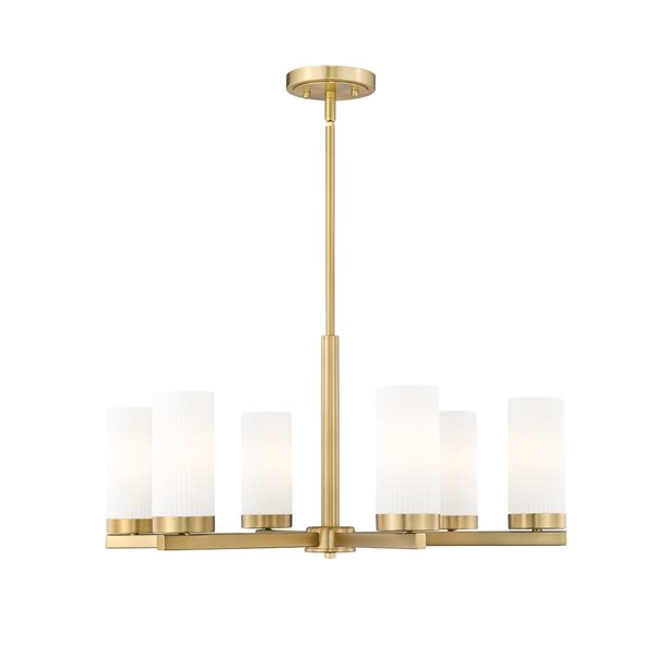 Z-Lite Danica Modern Gold 6 Light Chandelier