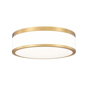 Z-Lite Ballord Modern Gold 1 Light Flush Mount
