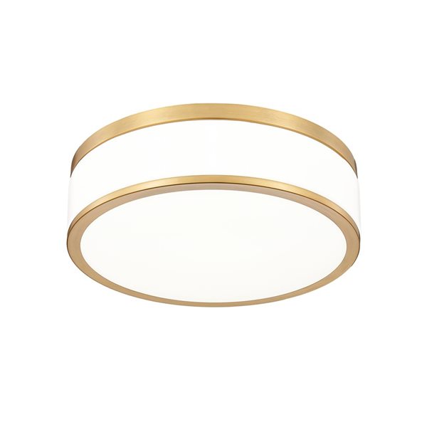 Z-Lite Ballord Modern Gold 1 Light Flush Mount