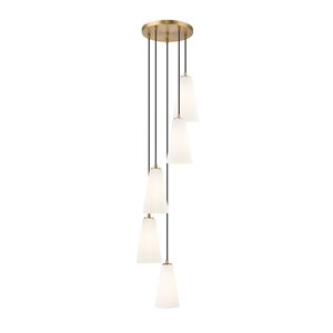 Z-Lite Farrell Modern Gold 5 Light Chandelier