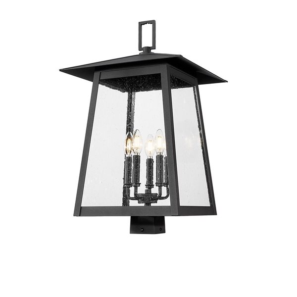 Z-Lite Rainer Black 5 Light Outdoor Post Mount Fixture